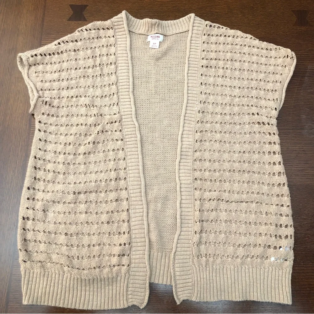 Mossimo sleeveless open cardigan size S - Picture 1 of 8